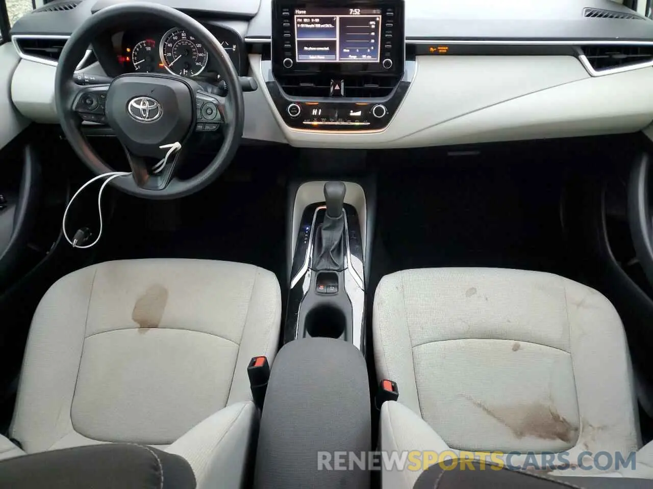 8 fotografías del automóvil dañado 5YFEPRAEXLP072883 TOYOTA COROLLA 2020