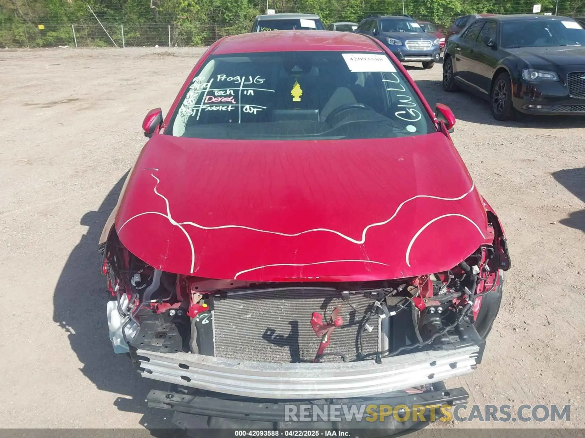 6 fotografías del automóvil dañado 5YFEPRAEXLP073676 TOYOTA COROLLA 2020