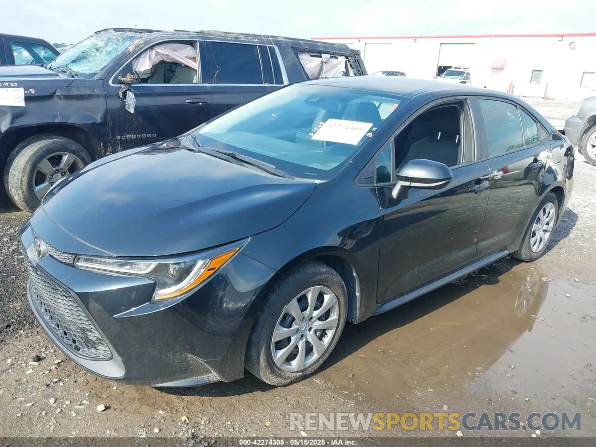 2 fotografías del automóvil dañado 5YFEPRAEXLP074911 TOYOTA COROLLA 2020