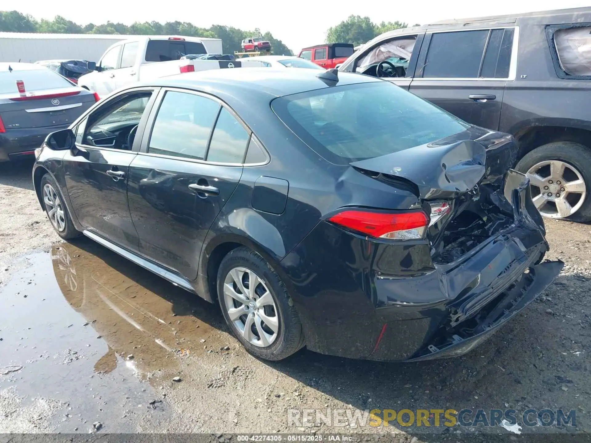 3 fotografías del automóvil dañado 5YFEPRAEXLP074911 TOYOTA COROLLA 2020