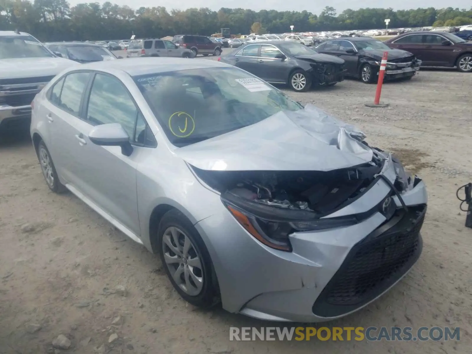 1 fotografías del automóvil dañado 5YFEPRAEXLP080031 TOYOTA COROLLA 2020