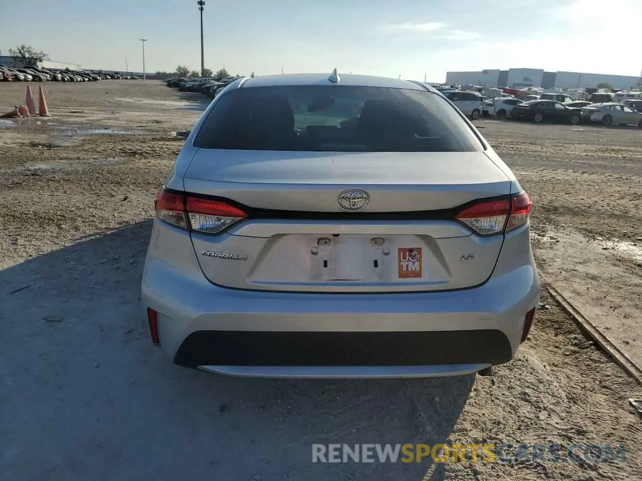 6 fotografías del automóvil dañado 5YFEPRAEXLP082085 TOYOTA COROLLA 2020