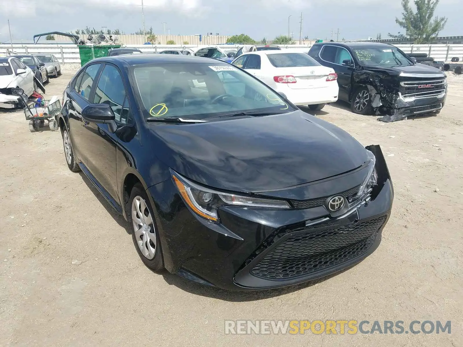 1 fotografías del automóvil dañado 5YFEPRAEXLP083642 TOYOTA COROLLA 2020