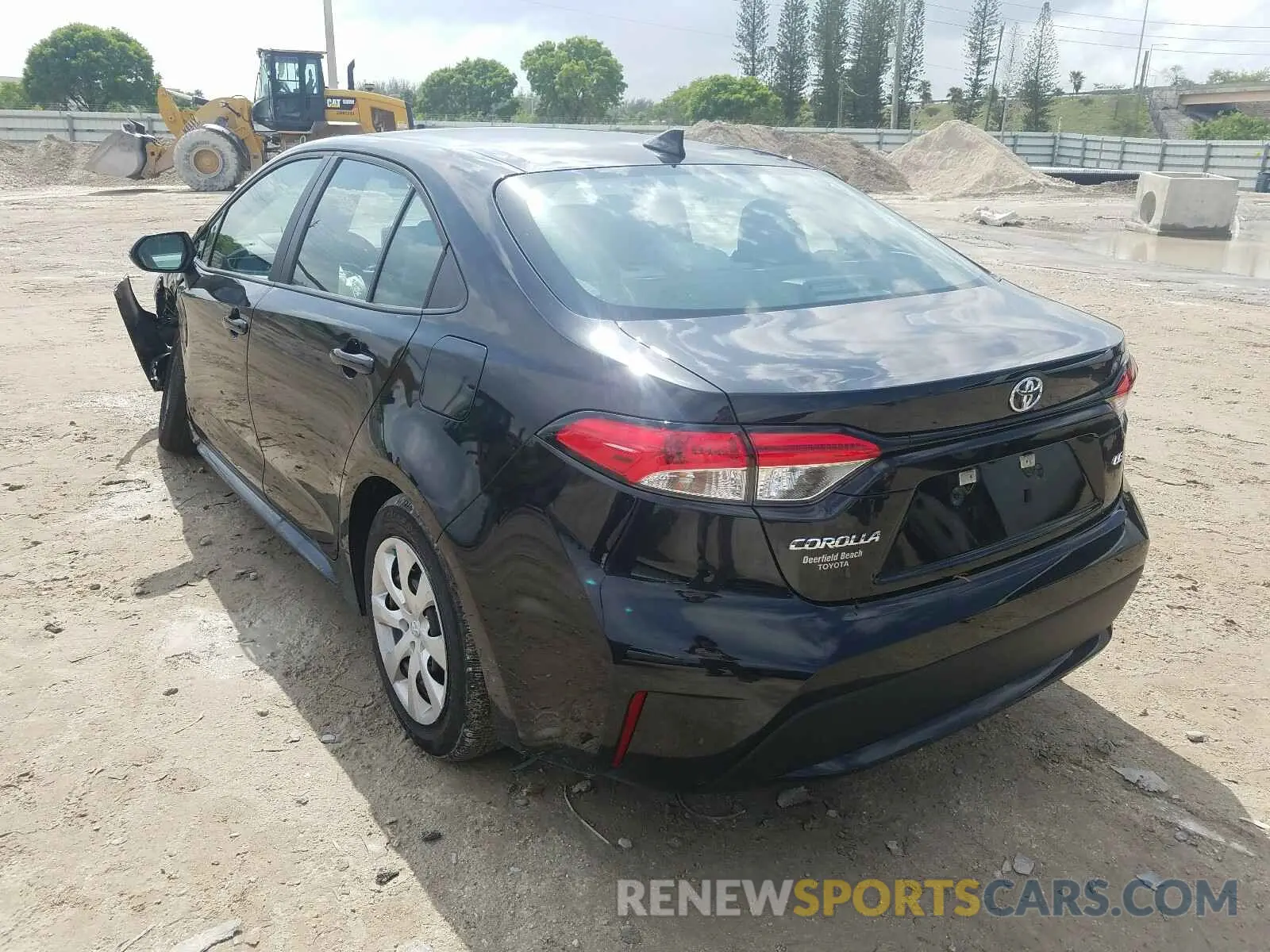 3 fotografías del automóvil dañado 5YFEPRAEXLP083642 TOYOTA COROLLA 2020