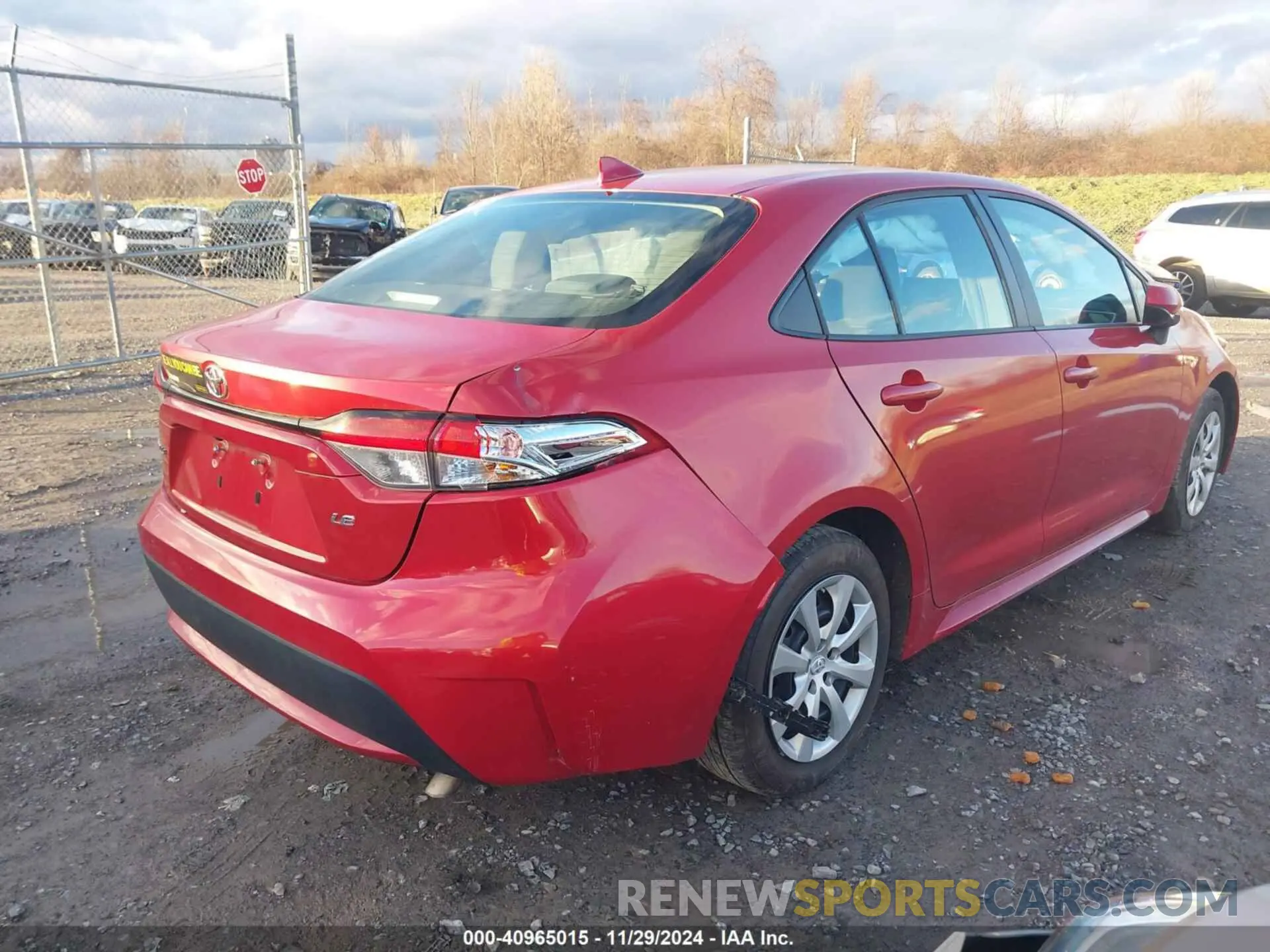 4 fotografías del automóvil dañado 5YFEPRAEXLP084869 TOYOTA COROLLA 2020