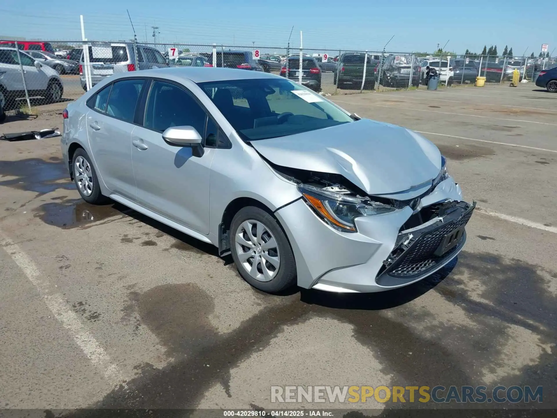1 fotografías del automóvil dañado 5YFEPRAEXLP091997 TOYOTA COROLLA 2020