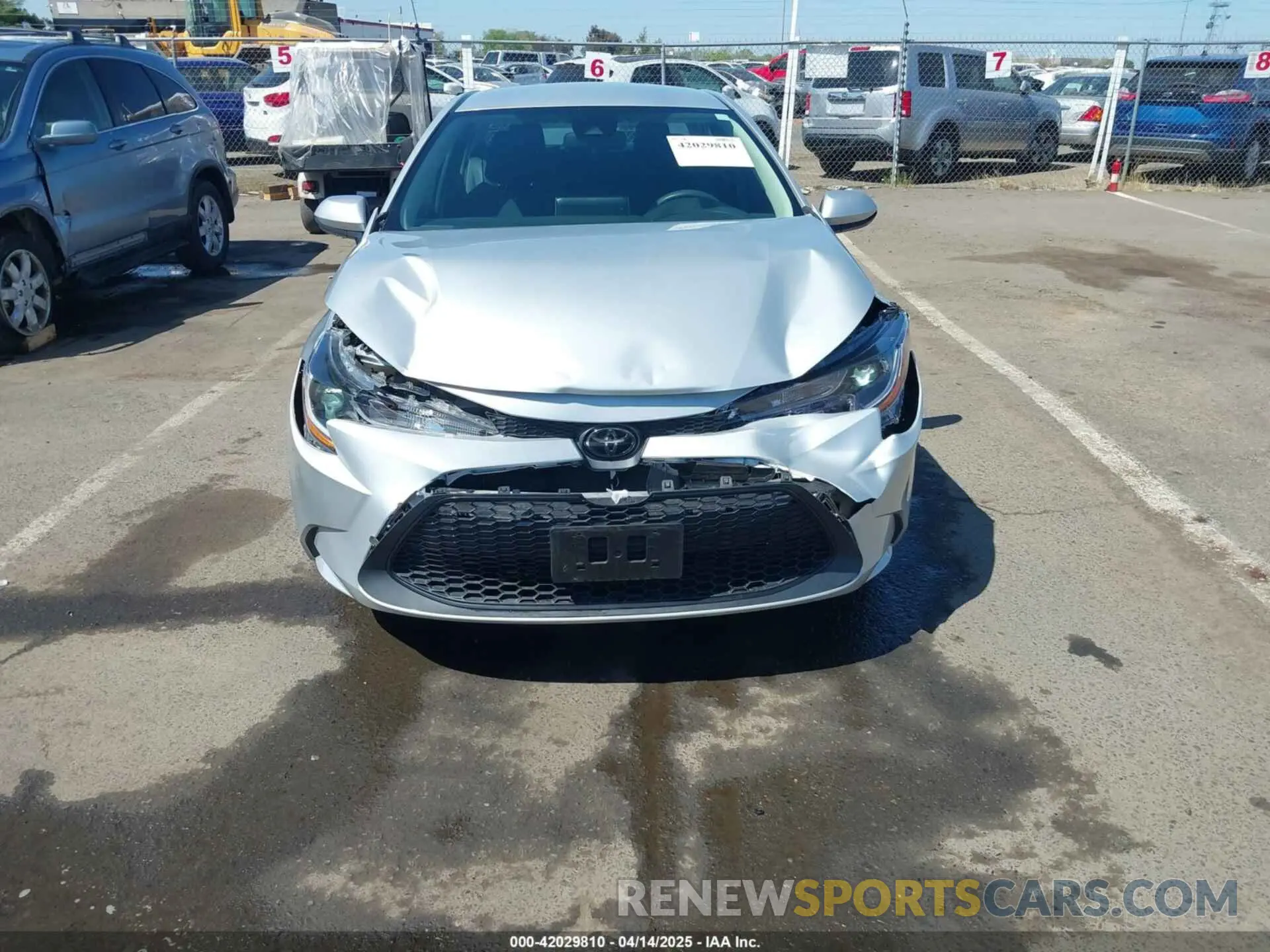 6 fotografías del automóvil dañado 5YFEPRAEXLP091997 TOYOTA COROLLA 2020