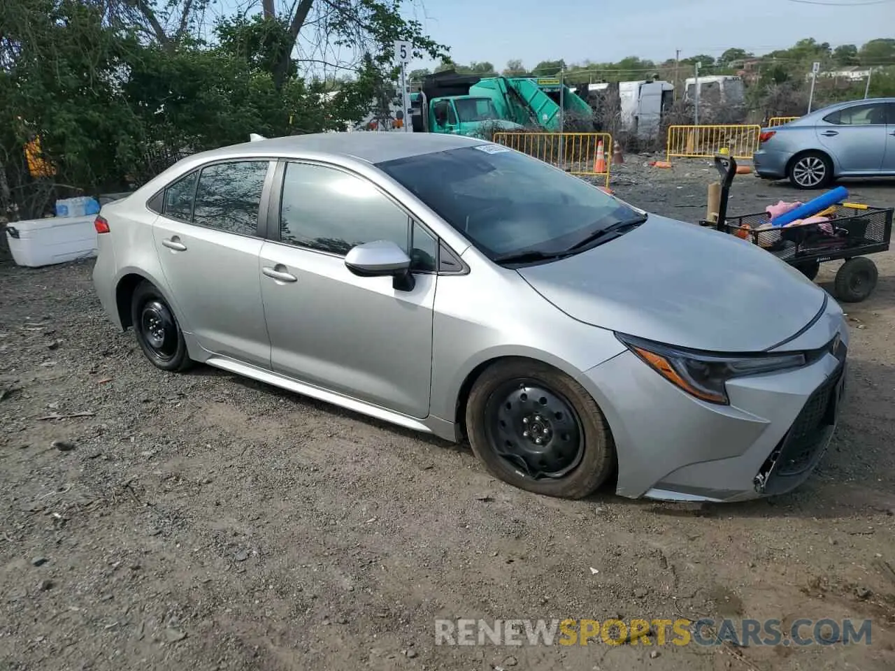 4 fotografías del automóvil dañado 5YFEPRAEXLP095953 TOYOTA COROLLA 2020