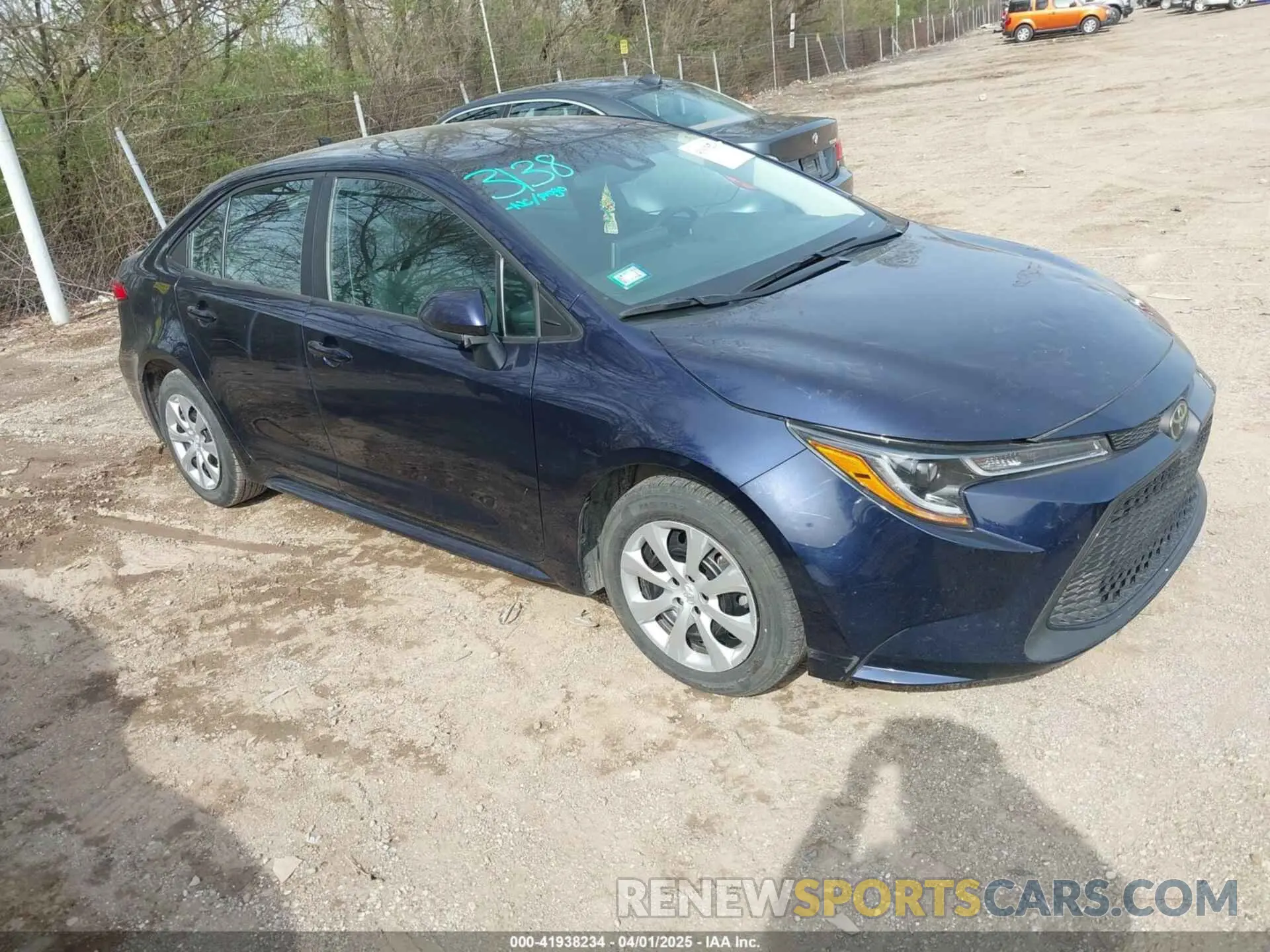 1 fotografías del automóvil dañado 5YFEPRAEXLP103873 TOYOTA COROLLA 2020