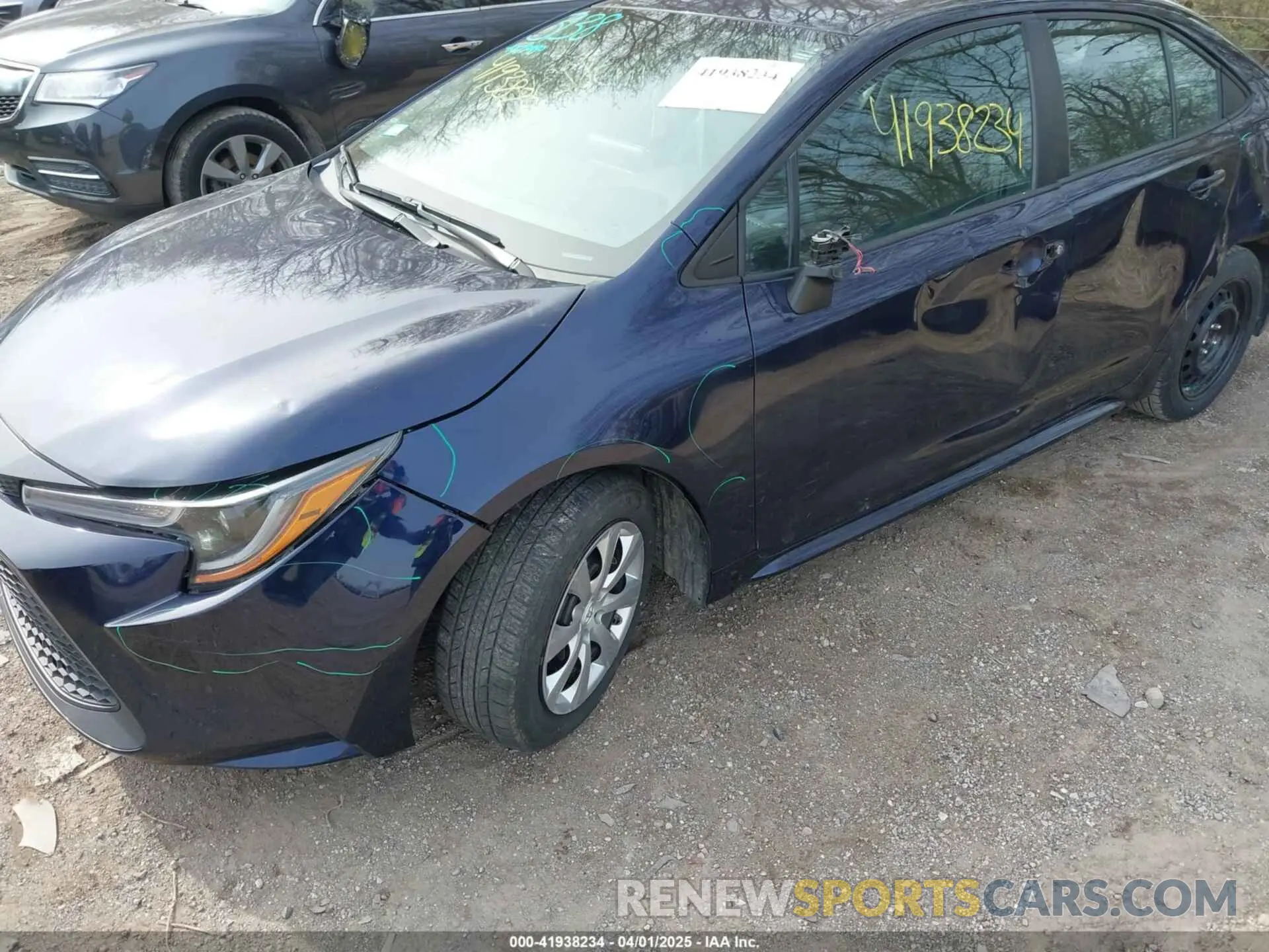 6 fotografías del automóvil dañado 5YFEPRAEXLP103873 TOYOTA COROLLA 2020