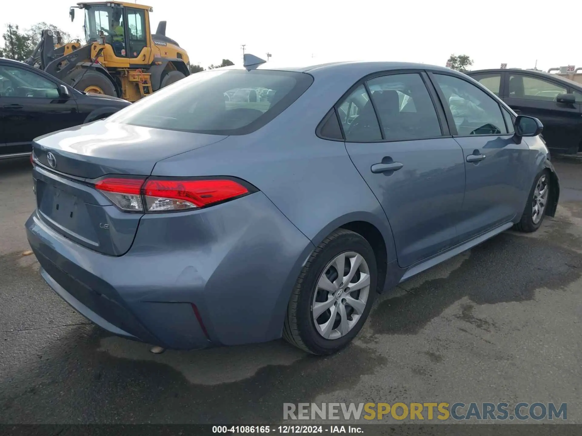 4 fotografías del automóvil dañado 5YFEPRAEXLP104330 TOYOTA COROLLA 2020