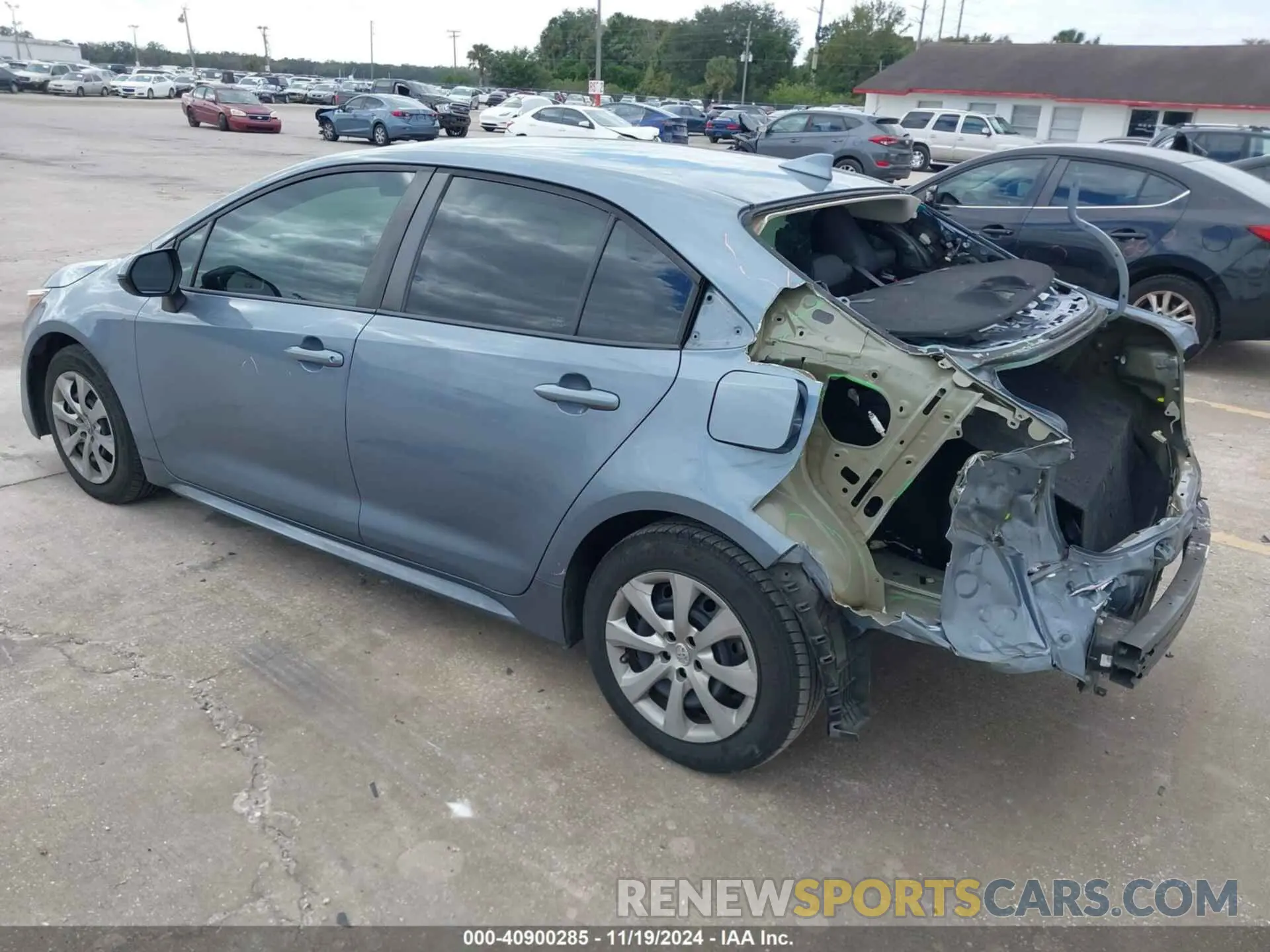 3 fotografías del automóvil dañado 5YFEPRAEXLP110192 TOYOTA COROLLA 2020