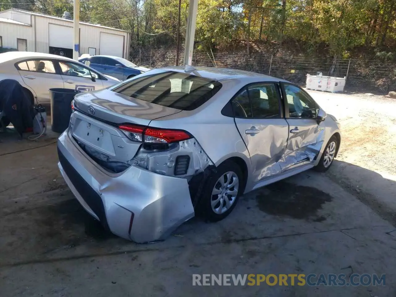 3 fotografías del automóvil dañado 5YFEPRAEXLP117143 TOYOTA COROLLA 2020