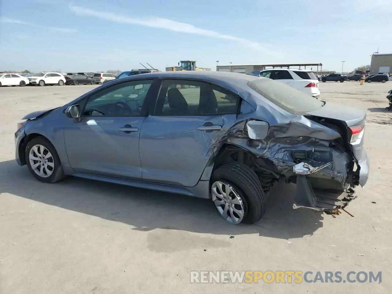 2 fotografías del automóvil dañado 5YFEPRAEXLP118261 TOYOTA COROLLA 2020