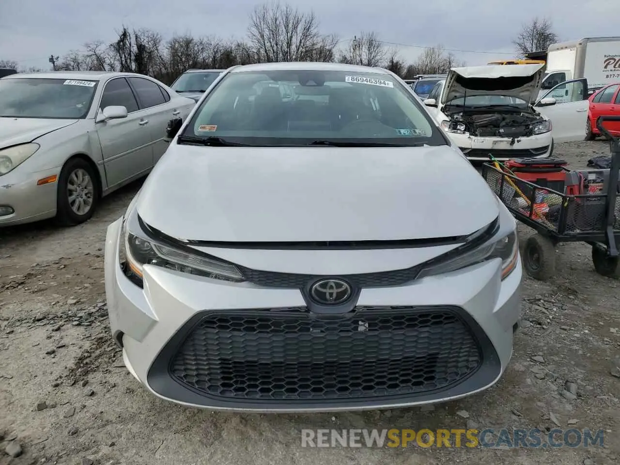 5 fotografías del automóvil dañado 5YFEPRAEXLP121208 TOYOTA COROLLA 2020