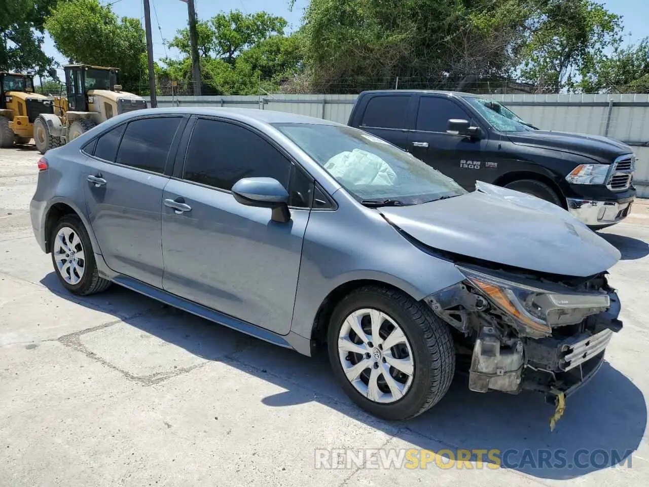 4 fotografías del automóvil dañado 5YFEPRAEXLP122410 TOYOTA COROLLA 2020