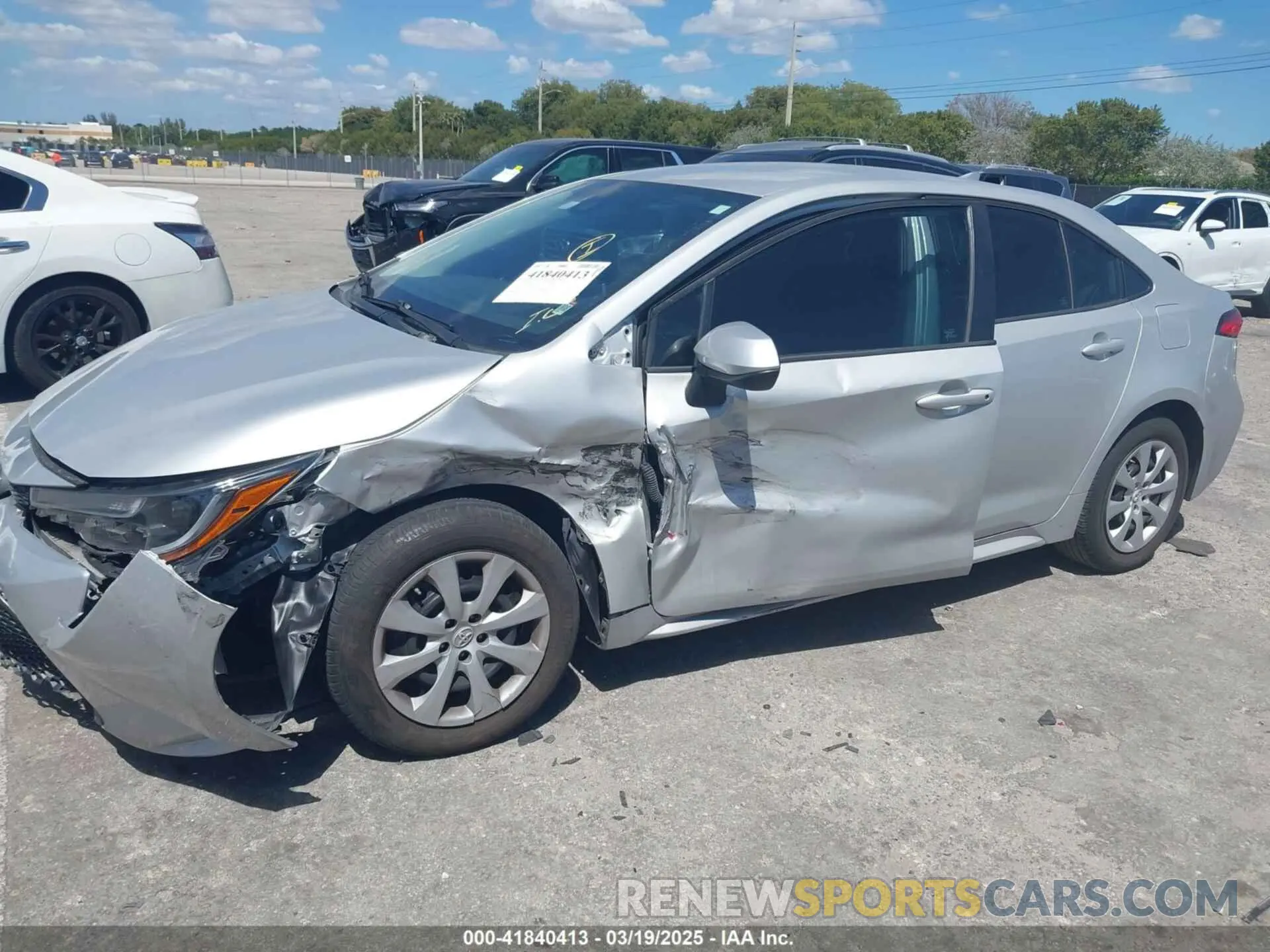 6 fotografías del automóvil dañado 5YFEPRAEXLP125579 TOYOTA COROLLA 2020
