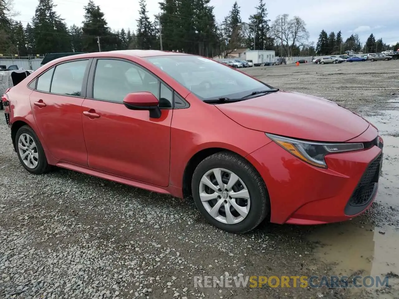 4 fotografías del automóvil dañado 5YFEPRAEXLP139028 TOYOTA COROLLA 2020