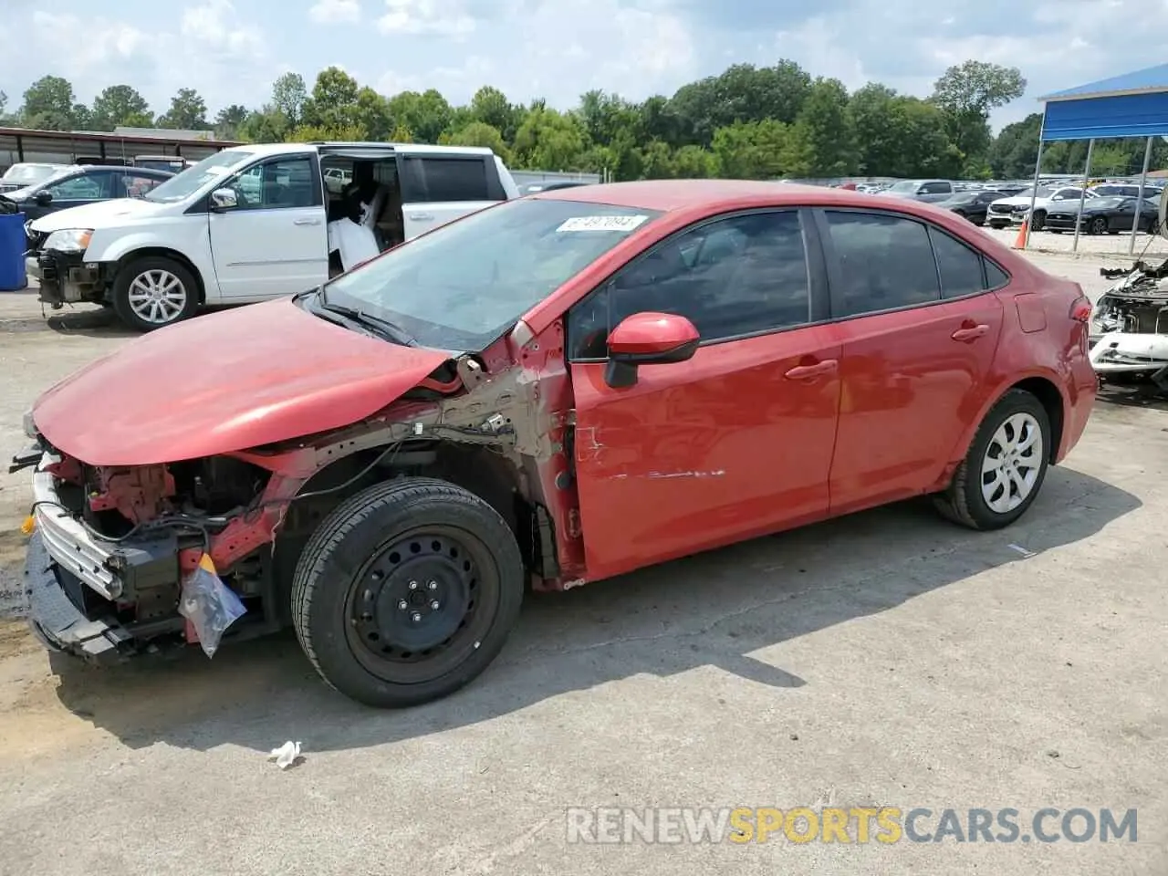1 fotografías del automóvil dañado 5YFEPRAEXLP140275 TOYOTA COROLLA 2020