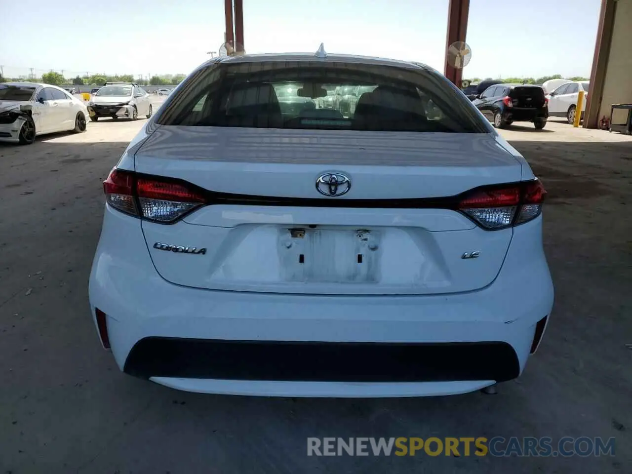 6 fotografías del automóvil dañado 5YFEPRAEXLP140292 TOYOTA COROLLA 2020