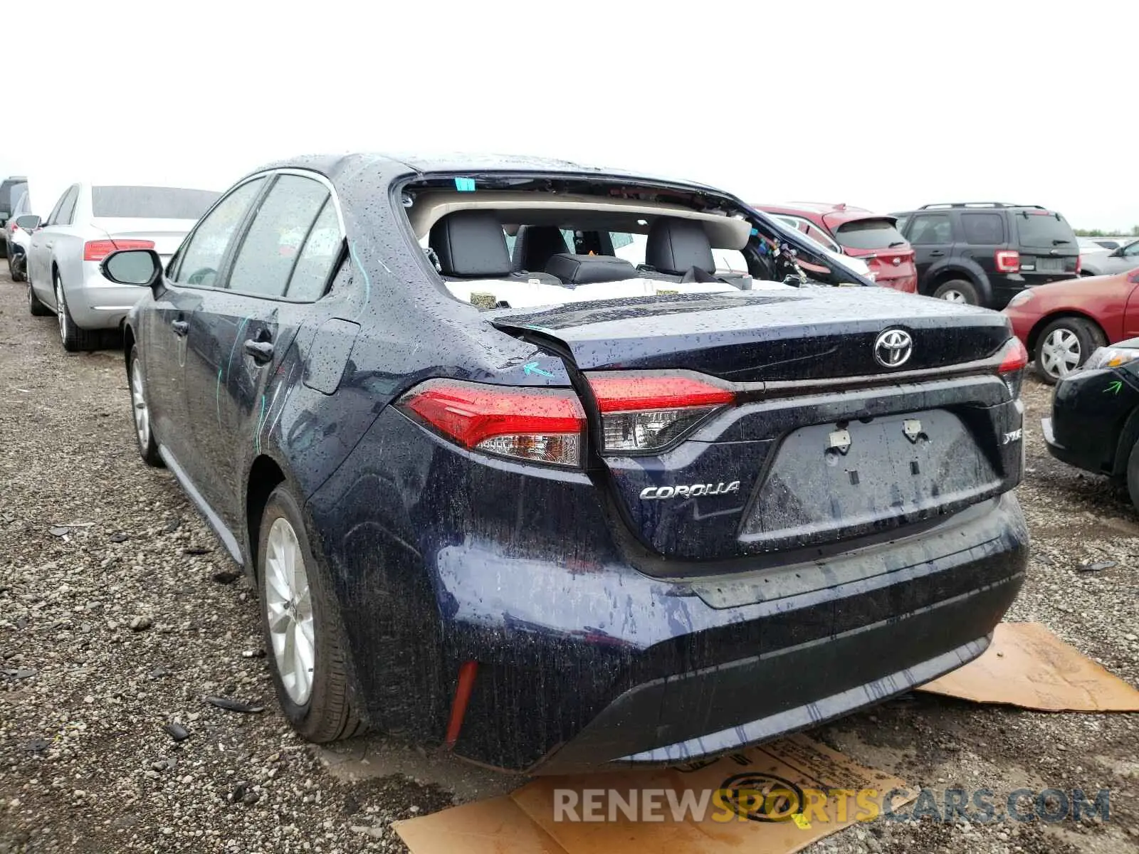 3 fotografías del automóvil dañado 5YFFPRAE0LP055174 TOYOTA COROLLA 2020