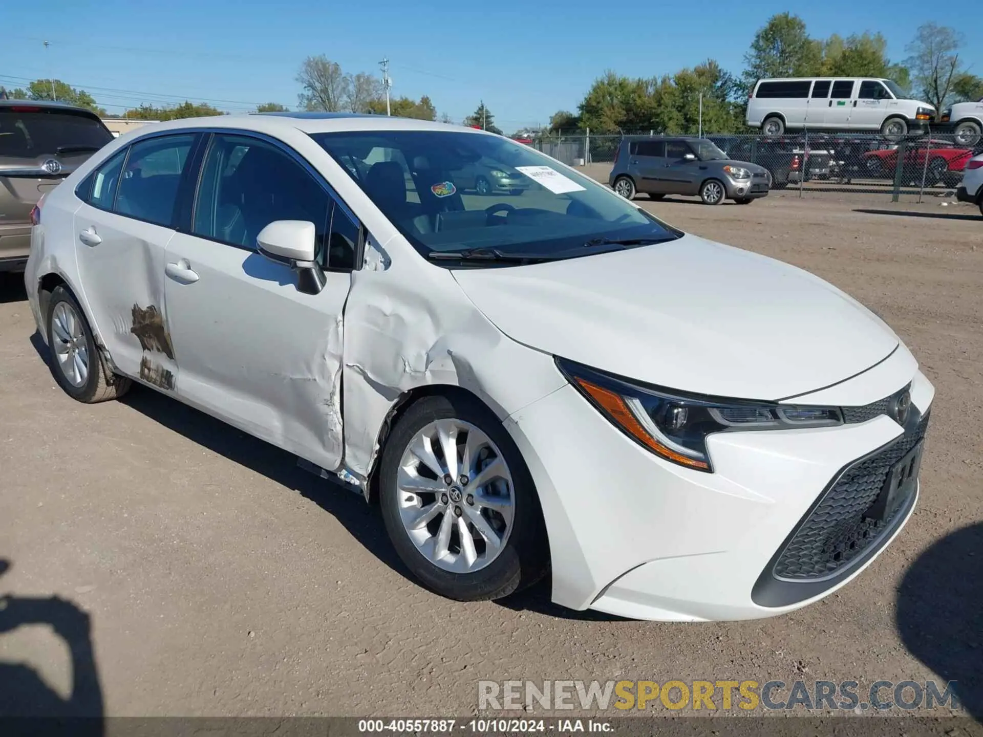 1 fotografías del automóvil dañado 5YFFPRAE5LP062038 TOYOTA COROLLA 2020