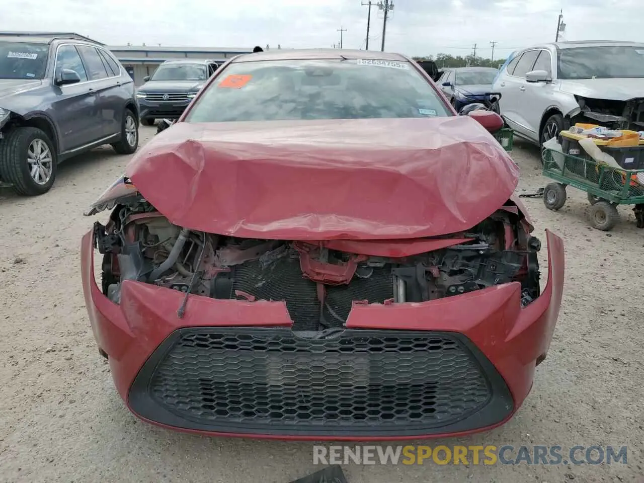 5 fotografías del automóvil dañado 5YFHPRAE0LP021213 TOYOTA COROLLA 2020