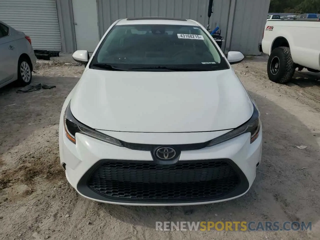 5 fotografías del automóvil dañado 5YFHPRAE4LP007962 TOYOTA COROLLA 2020