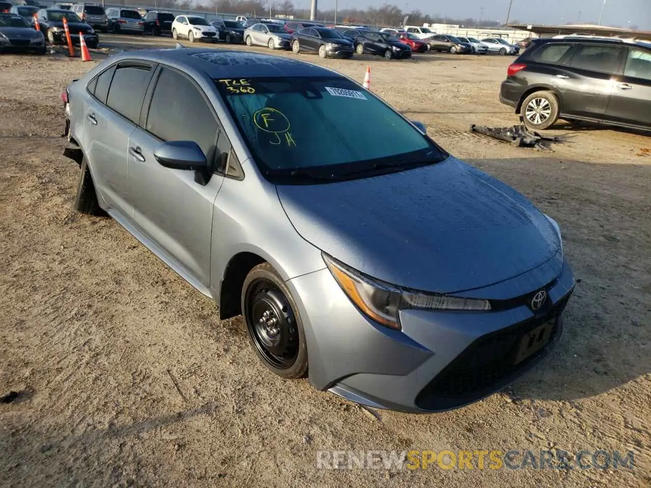 1 fotografías del automóvil dañado 5YFHPRAE5LP017030 TOYOTA COROLLA 2020