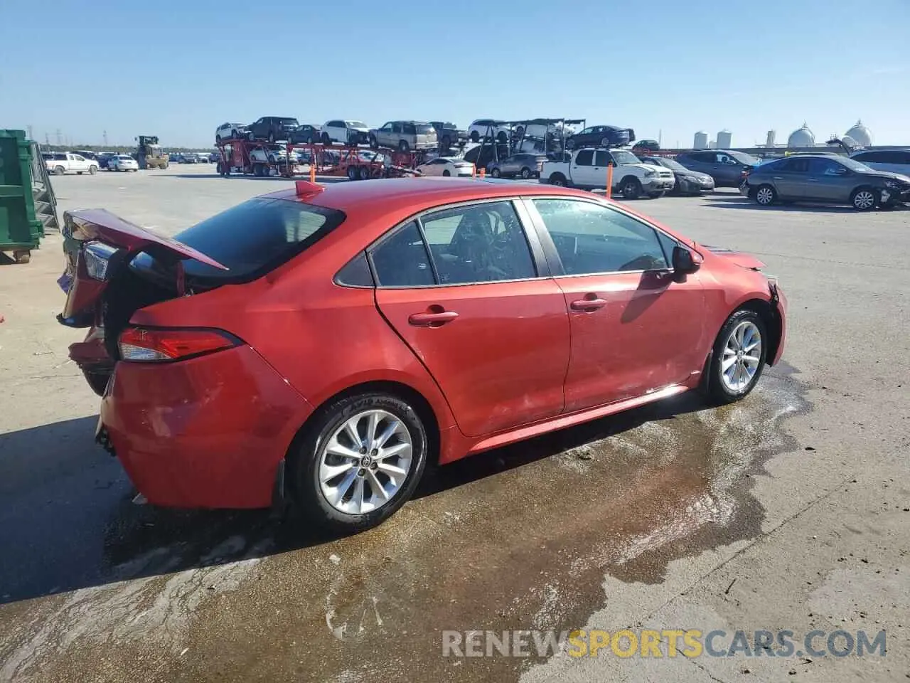3 fotografías del automóvil dañado 5YFHPRAE5LP033521 TOYOTA COROLLA 2020