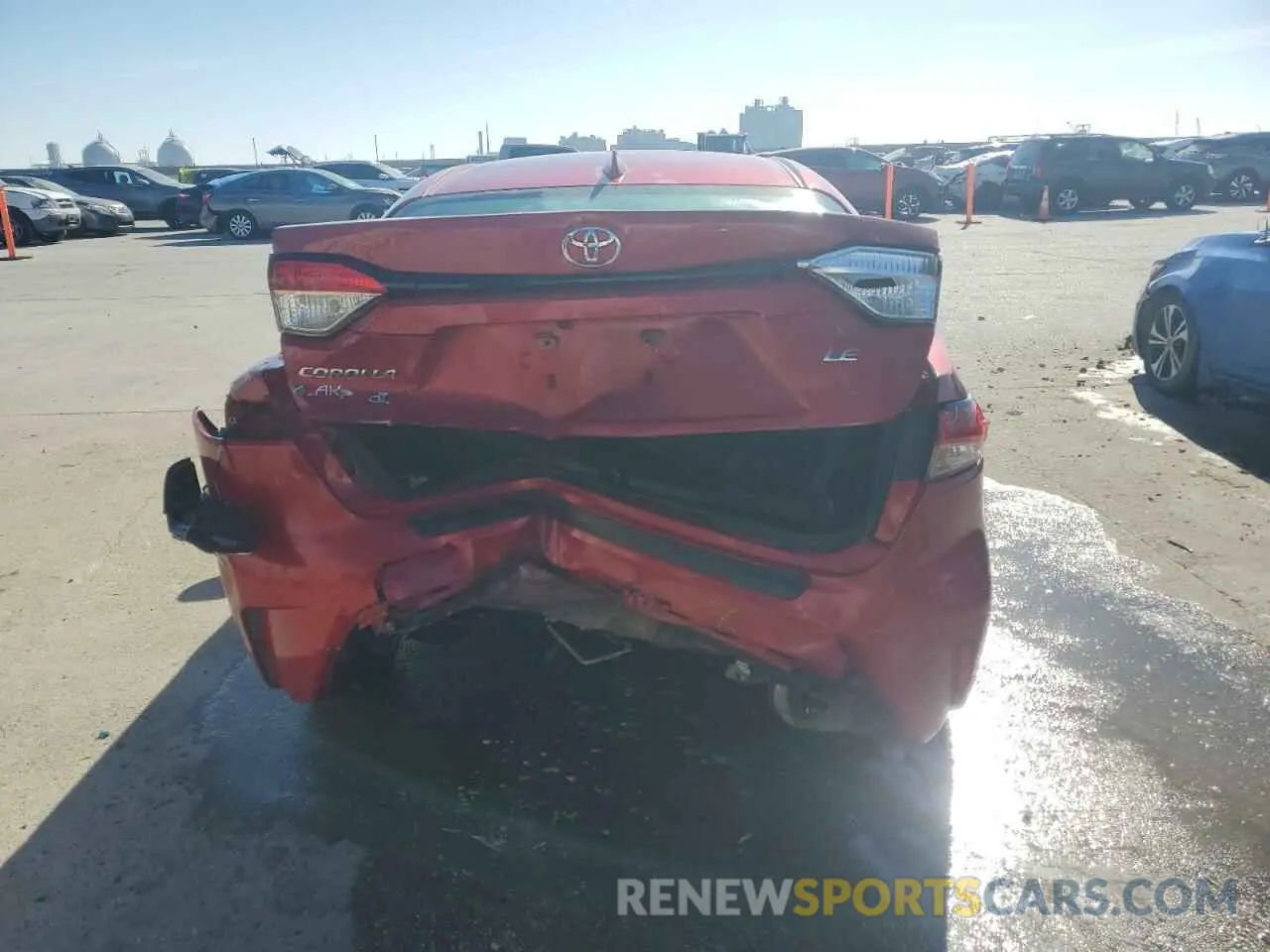 6 fotografías del automóvil dañado 5YFHPRAE5LP033521 TOYOTA COROLLA 2020