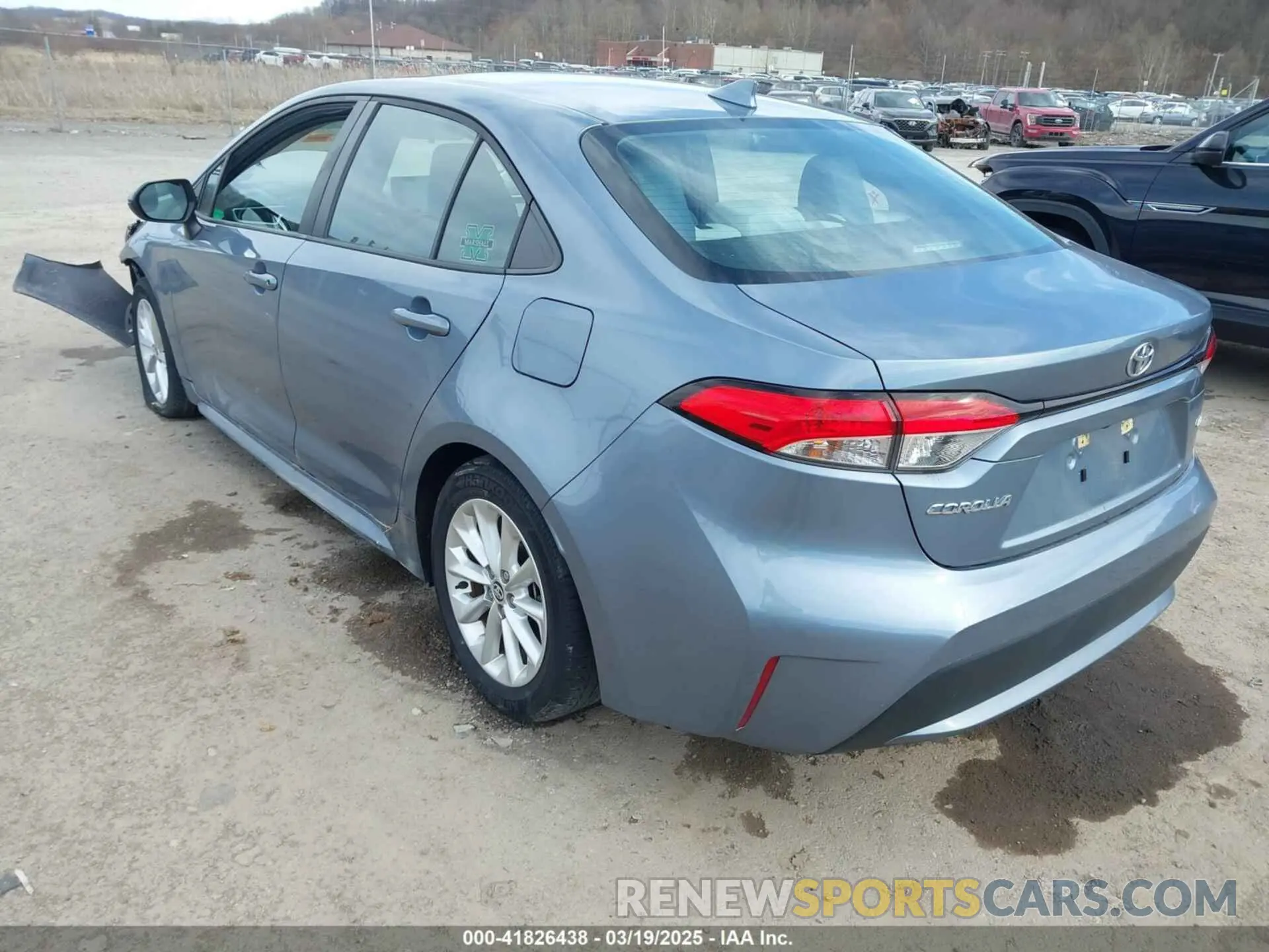 3 fotografías del automóvil dañado 5YFHPRAE8LP012839 TOYOTA COROLLA 2020