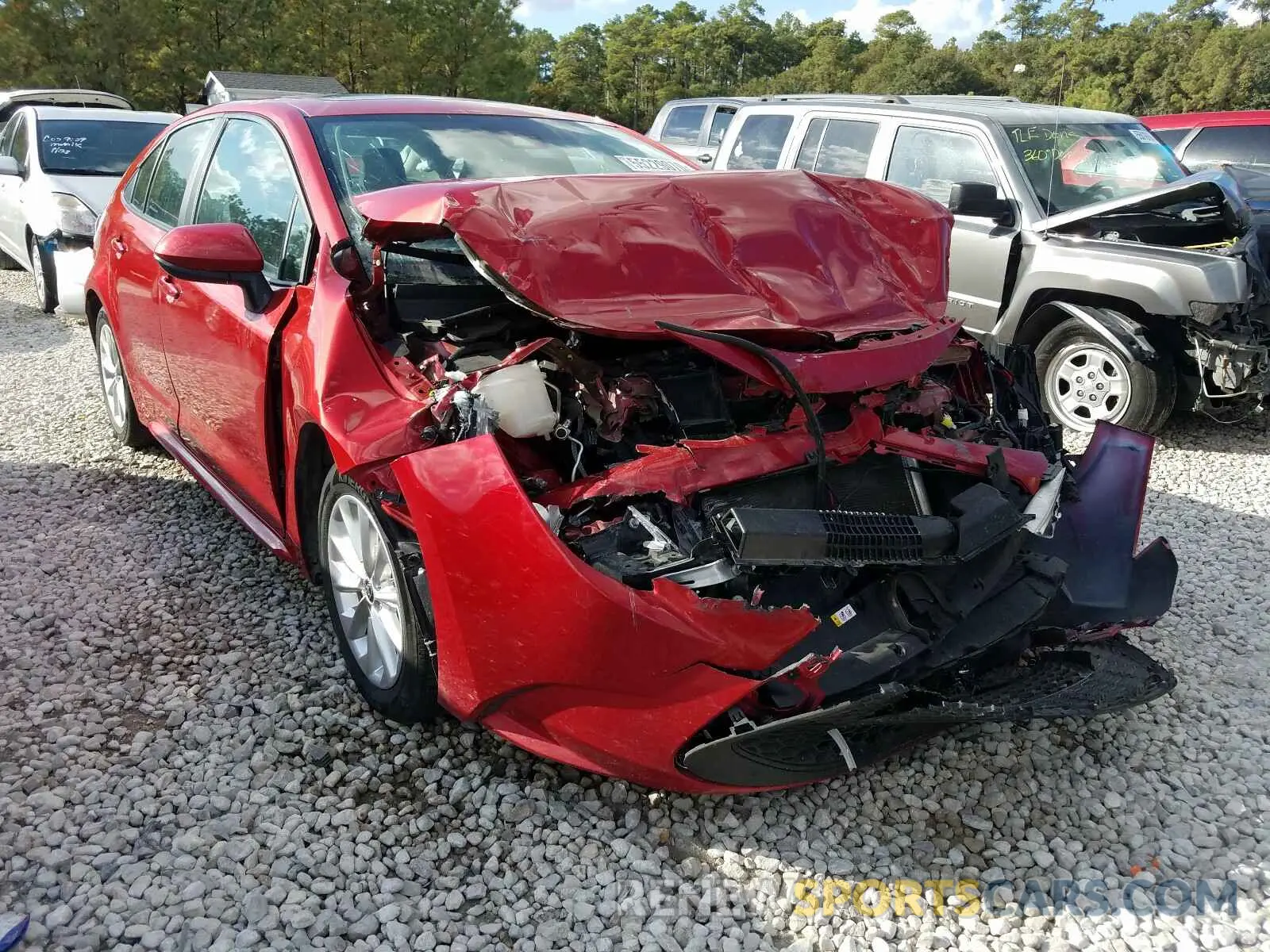 1 fotografías del automóvil dañado 5YFHPRAE8LP044190 TOYOTA COROLLA 2020