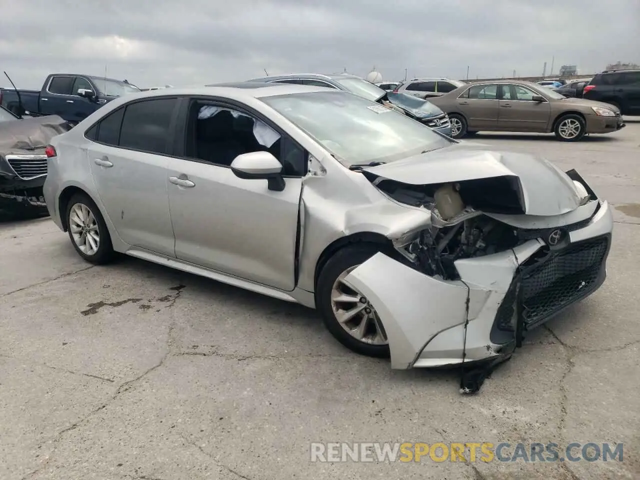 4 fotografías del automóvil dañado 5YFHPRAE9LP021808 TOYOTA COROLLA 2020