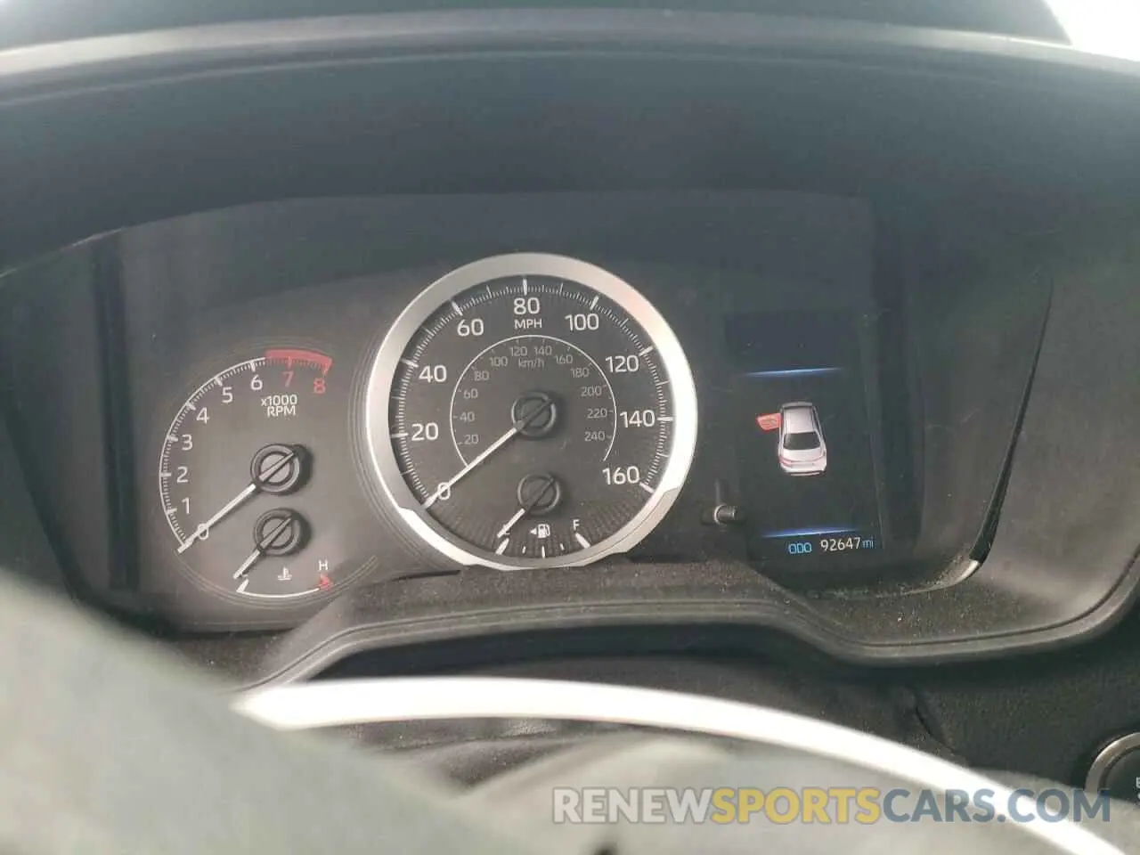 9 fotografías del automóvil dañado 5YFHPRAE9LP021808 TOYOTA COROLLA 2020