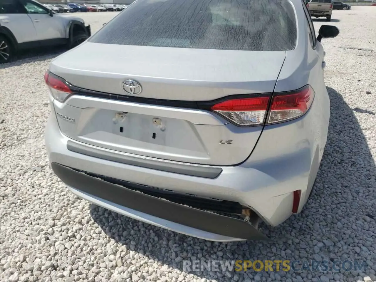 9 fotografías del automóvil dañado 5YFHPRAEXLP033904 TOYOTA COROLLA 2020