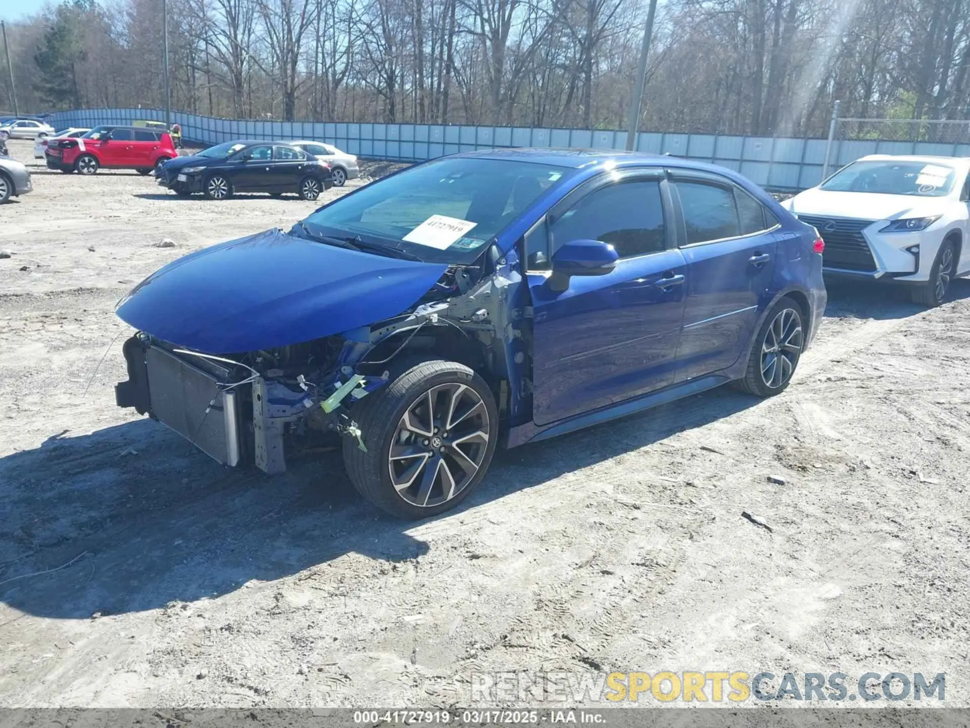 2 fotografías del automóvil dañado 5YFM4RCE0LP038551 TOYOTA COROLLA 2020