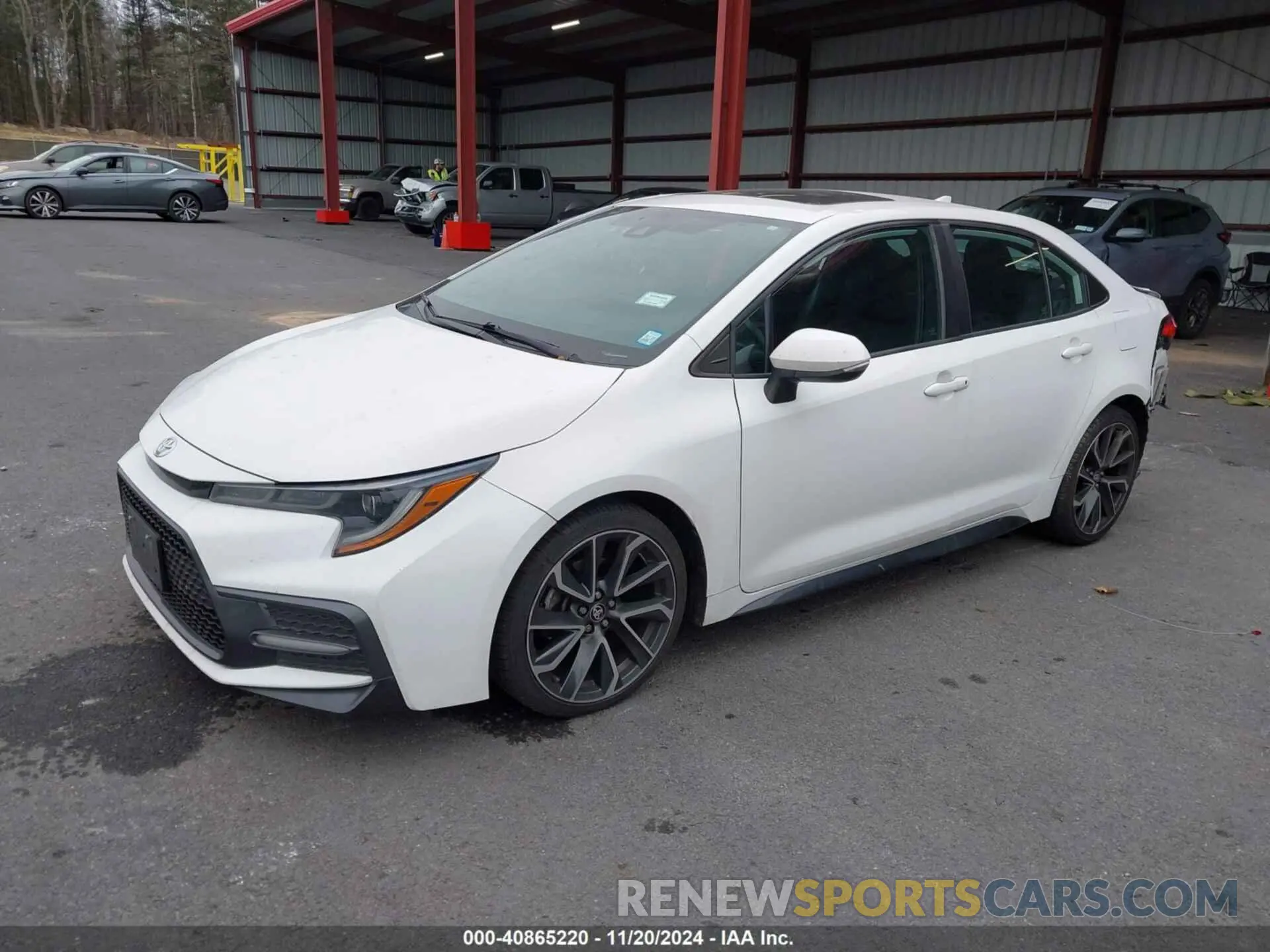 2 fotografías del automóvil dañado 5YFP4RCE1LP001523 TOYOTA COROLLA 2020