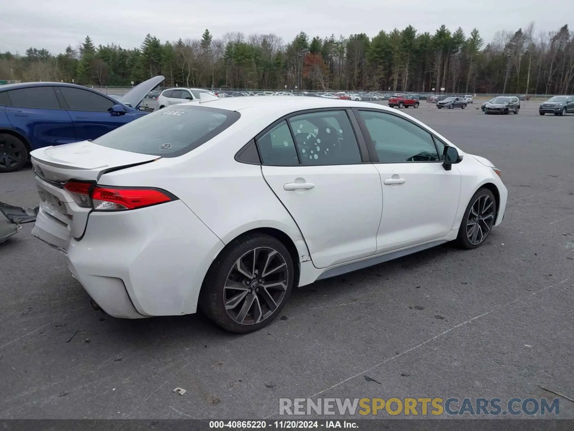 4 fotografías del automóvil dañado 5YFP4RCE1LP001523 TOYOTA COROLLA 2020
