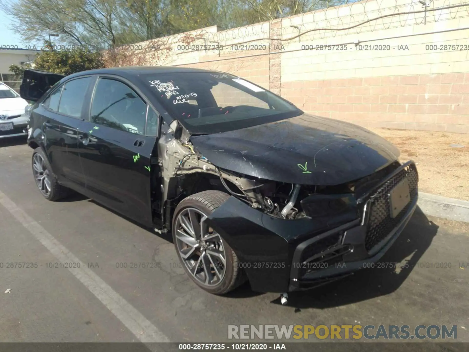1 fotografías del automóvil dañado 5YFP4RCE1LP035591 TOYOTA COROLLA 2020