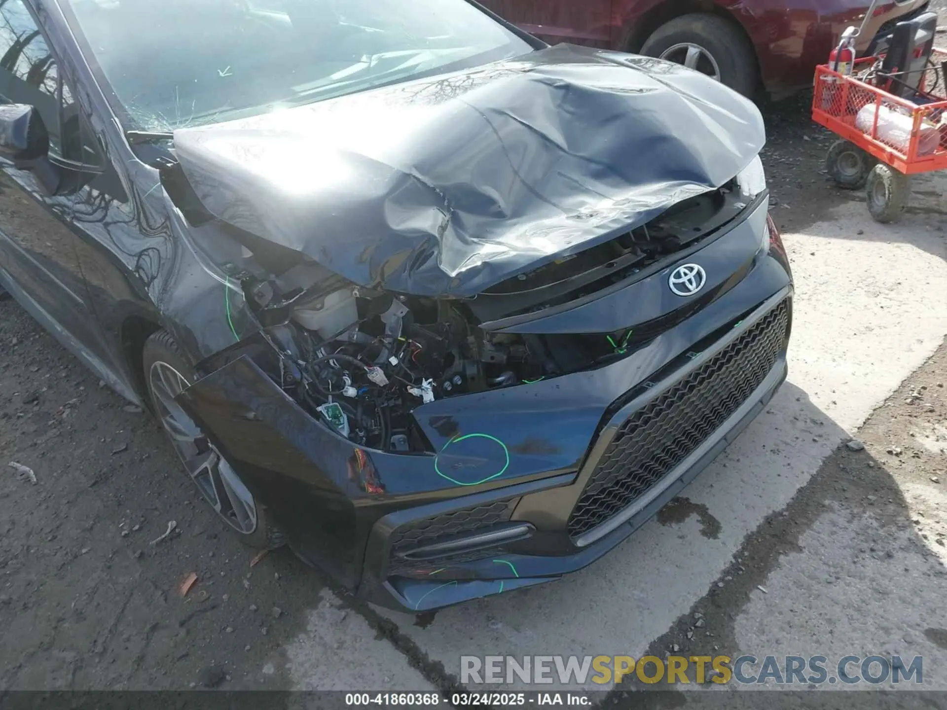 17 fotografías del automóvil dañado 5YFP4RCE9LP009370 TOYOTA COROLLA 2020