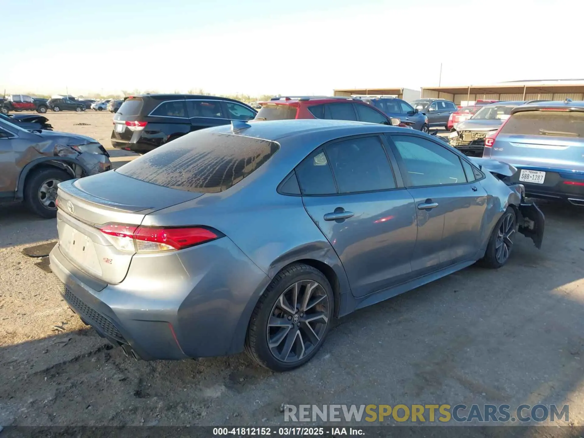 4 fotografías del automóvil dañado 5YFP4RCEXLP014867 TOYOTA COROLLA 2020