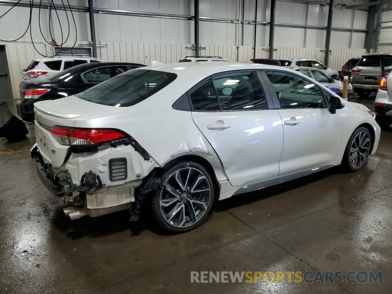 3 fotografías del automóvil dañado 5YFP4RCEXLP028591 TOYOTA COROLLA 2020