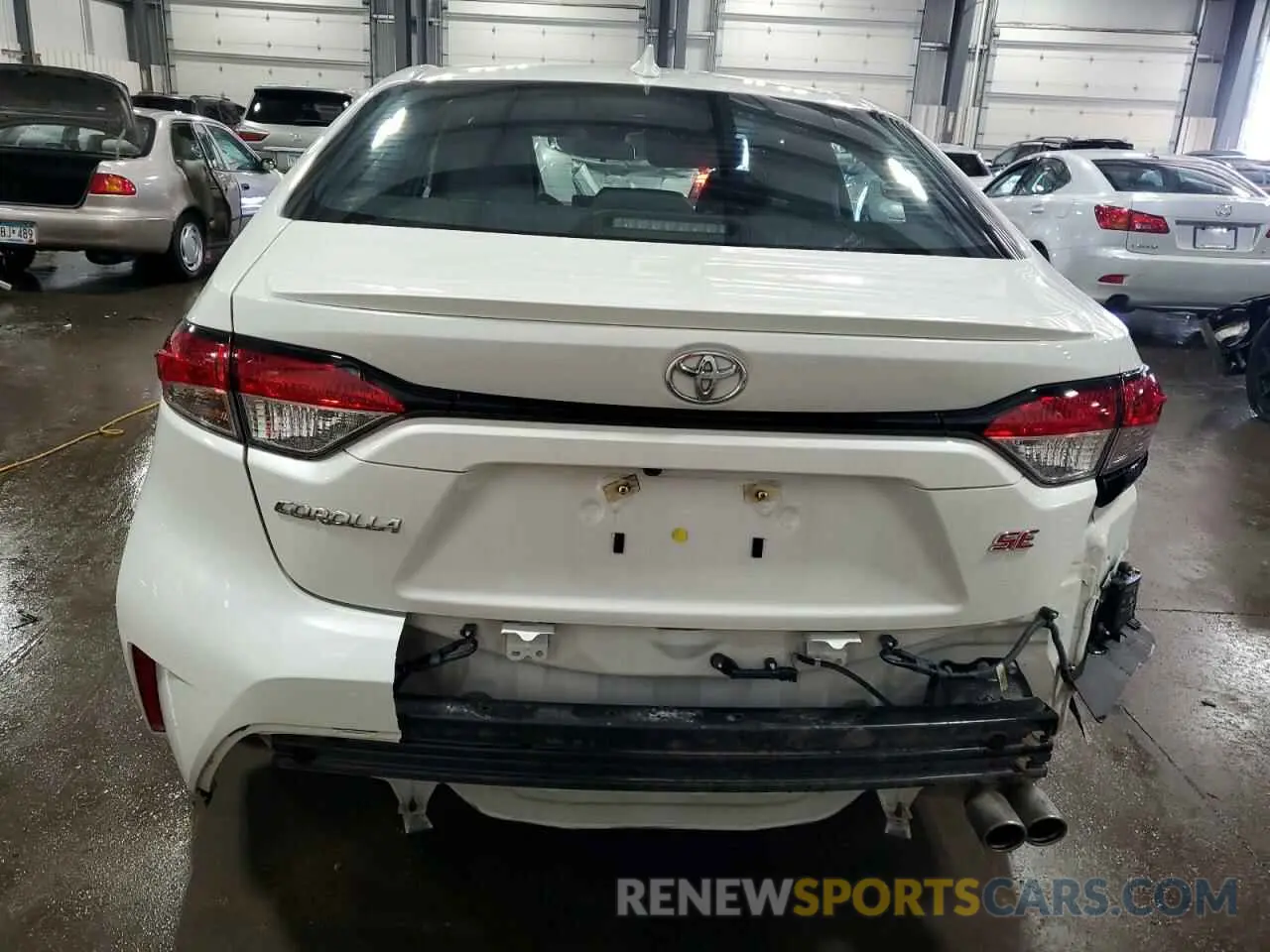 6 fotografías del automóvil dañado 5YFP4RCEXLP028591 TOYOTA COROLLA 2020