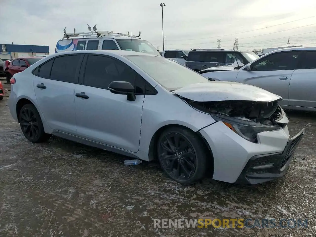 4 fotografías del automóvil dañado 5YFS4RCE0LP033261 TOYOTA COROLLA 2020