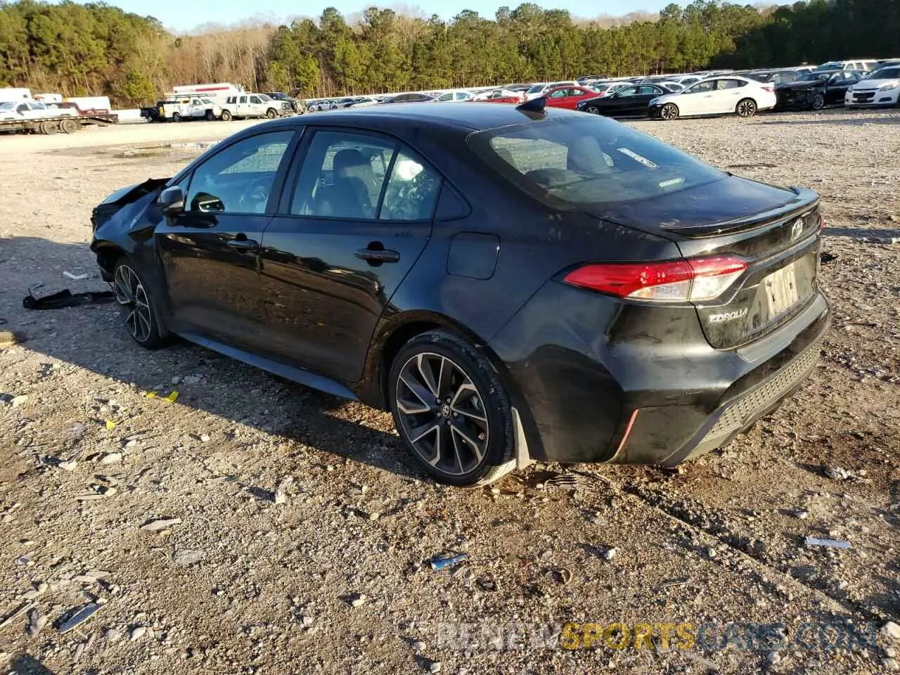 3 fotografías del automóvil dañado 5YFS4RCE1LP044947 TOYOTA COROLLA 2020