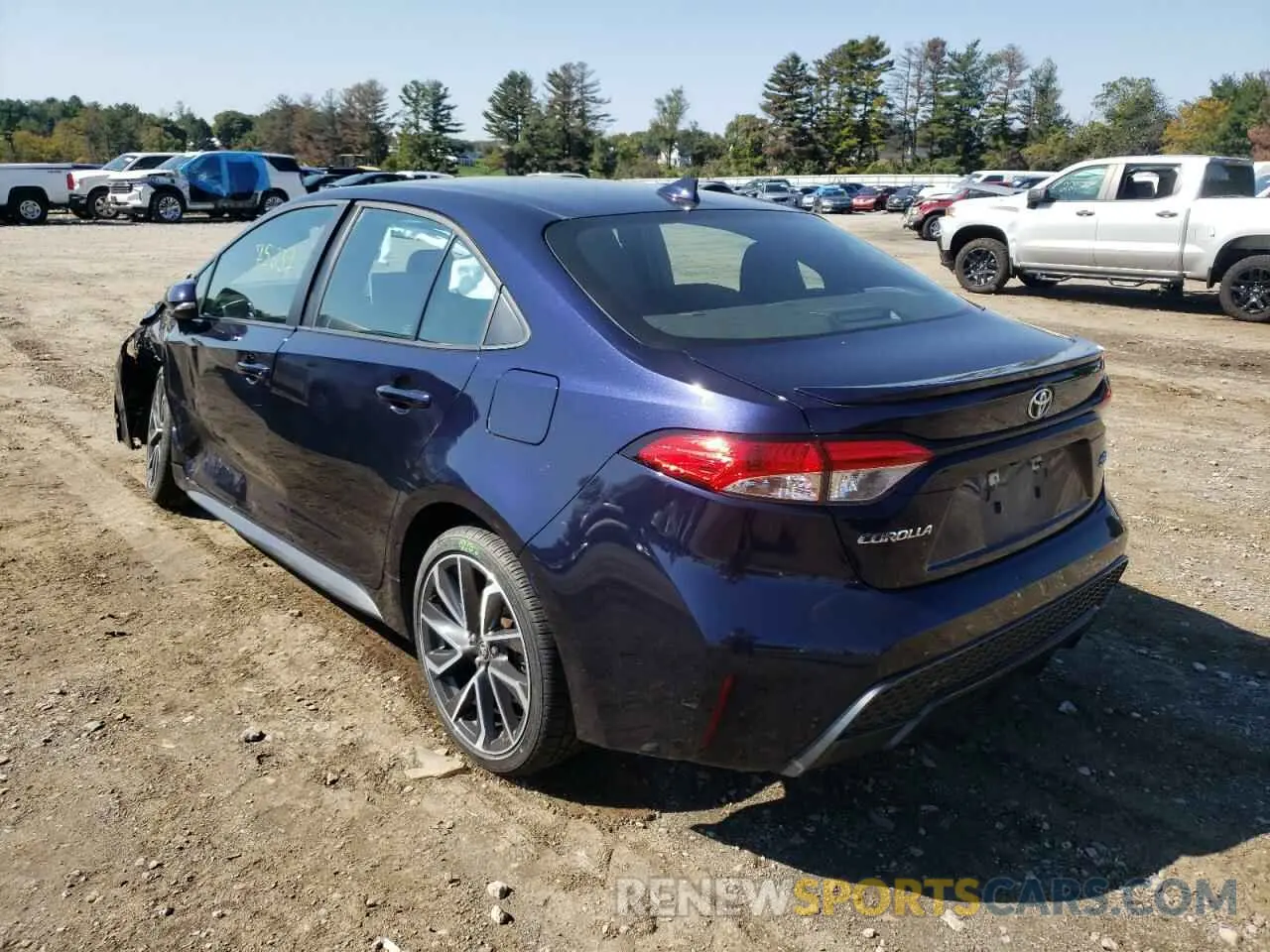 3 fotografías del automóvil dañado 5YFS4RCE1LP049517 TOYOTA COROLLA 2020
