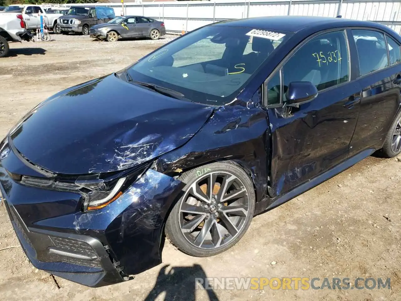 9 fotografías del automóvil dañado 5YFS4RCE1LP049517 TOYOTA COROLLA 2020