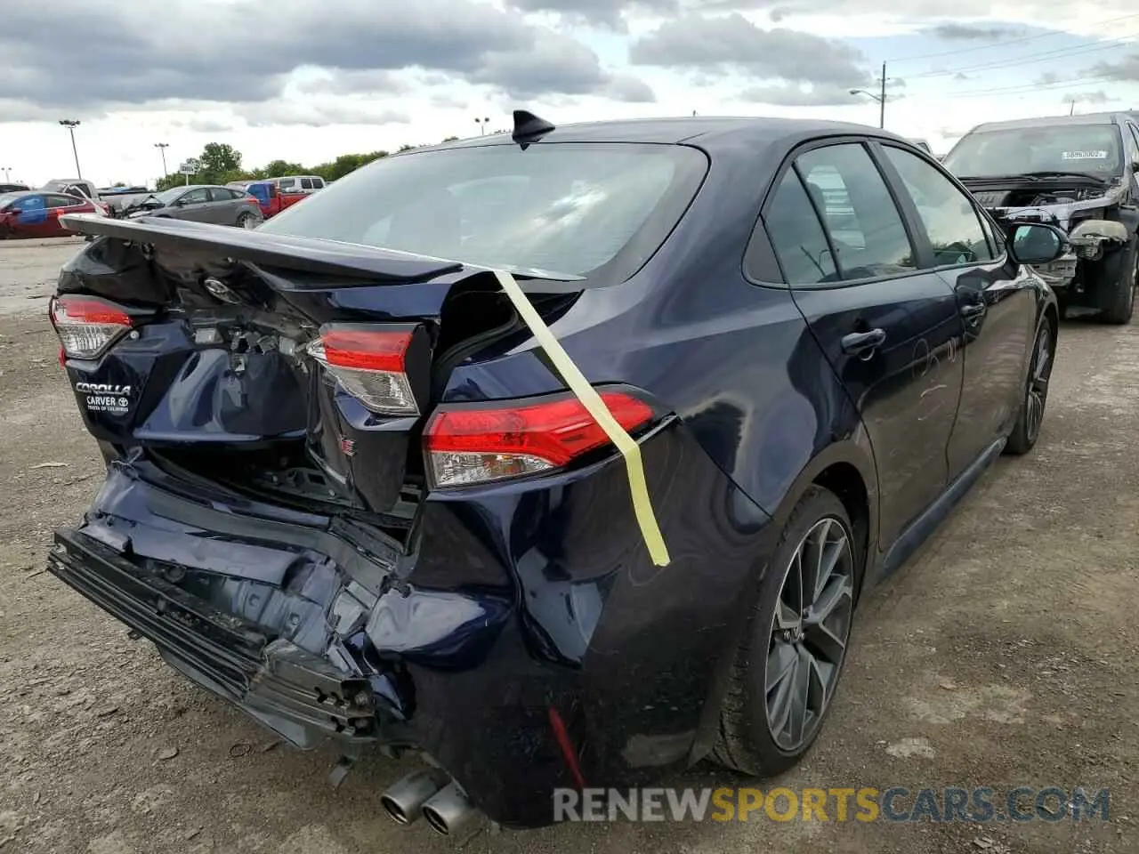 4 fotografías del automóvil dañado 5YFS4RCE2LP014825 TOYOTA COROLLA 2020