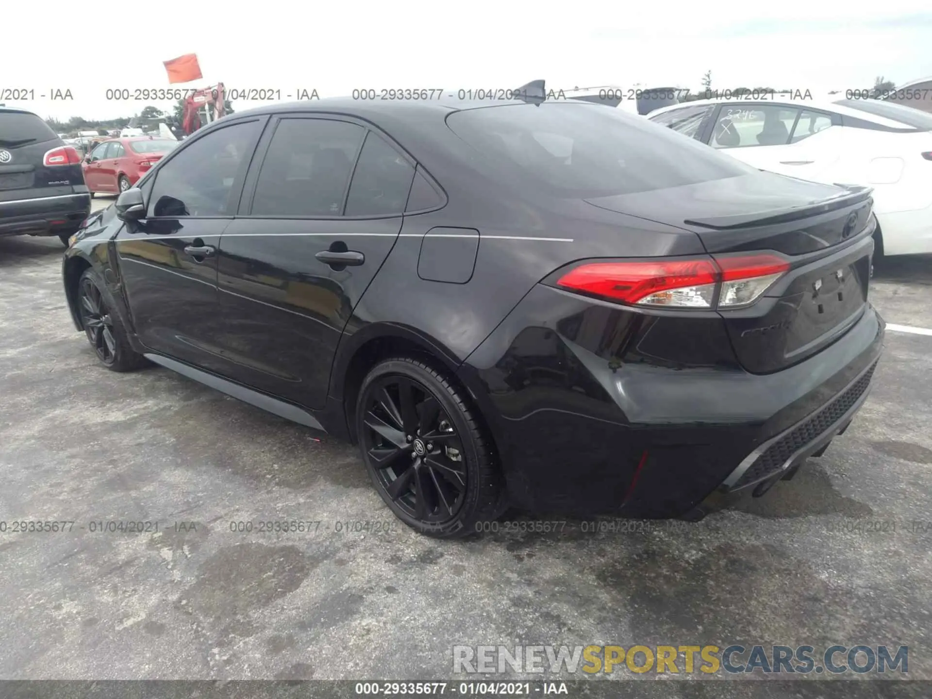 3 fotografías del automóvil dañado 5YFS4RCE2LP035738 TOYOTA COROLLA 2020